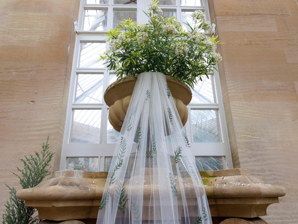 Hand crafted wedding veils