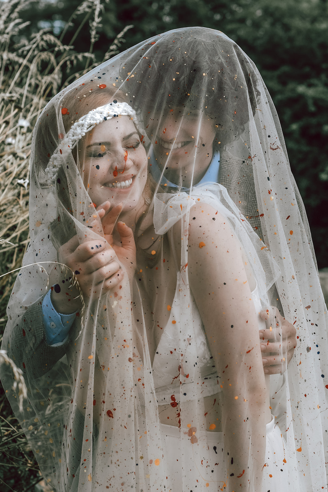 Colourful bride